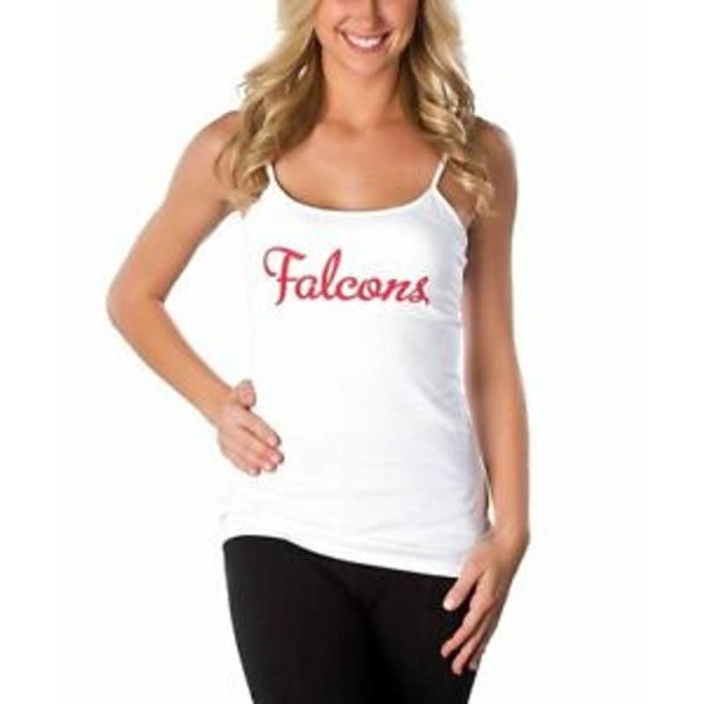 NWT All Sport Couture White Atlanta Falcons Sheer Long Sleeve & Tank Size XS